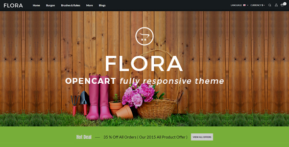 Flora - Multipurpose OpenCart Theme