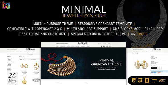 Minimal - Jewelry Responsive OpenCart Theme