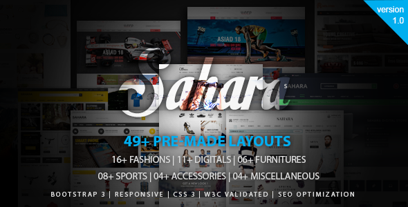 SAHARAN - The Biggest Multipurpose Responsive Opencart Theme