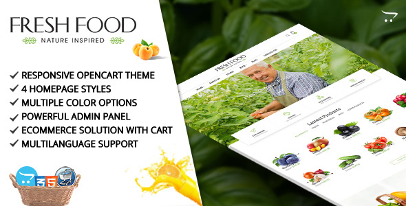 Fresh Food – Opencart Template for Organic Food/Fruit/Vegetables