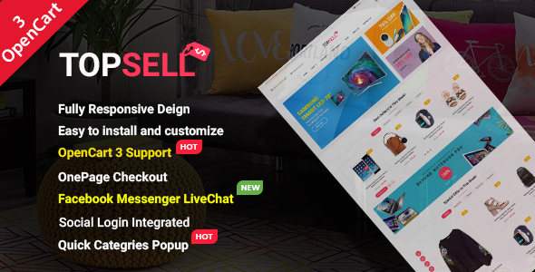 TopSell - Top Multipurpose eCommerce OpenCart 3 Theme