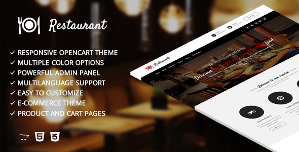 Restaurant – Responsive Opencart Template