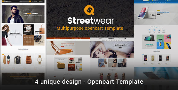 Streetwear - Responsive Multipurpose Opencart Theme
