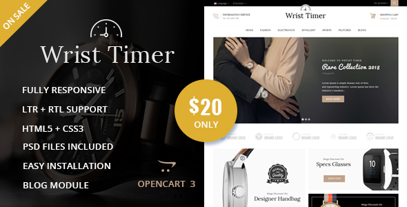 Wrist Timer - OpenCart Responsive Theme