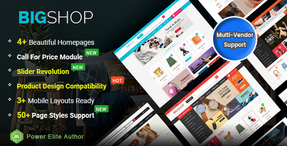 BigShop - High Customizable Responsive OpenCart 3 Marketplace Theme