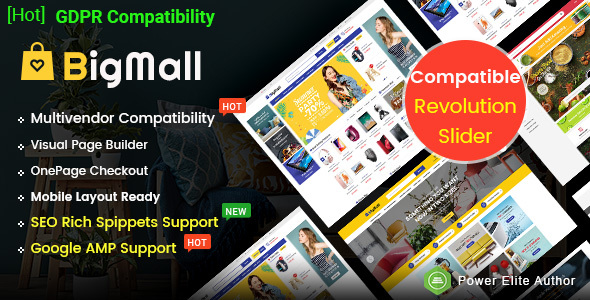 BigMall - Multipurpose OpenCart 3 Theme  with Mobile Layouts ( AMP Google Compatibility)