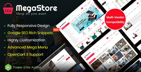 MegaStore - Responsive Supermarket OpenCart 3 Theme