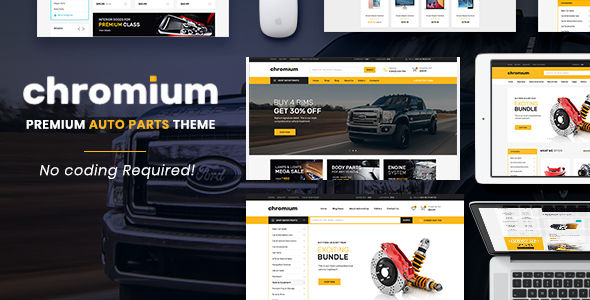 Chromium - The Auto Parts, Equipments and Accessories Opencart Theme