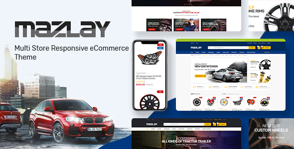 Mazlay - Car Accessories OpenCart Theme (Included Color Swatches)