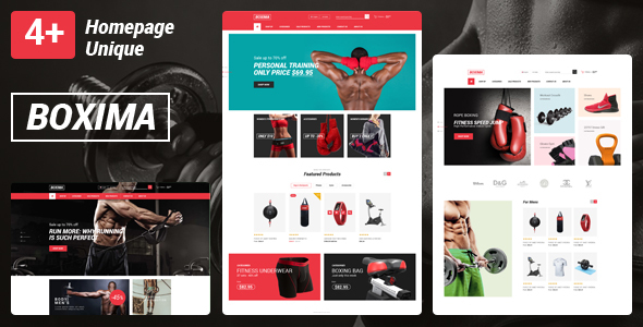 Boxima - Sport OpenCart Theme (Page Builder Layouts)
