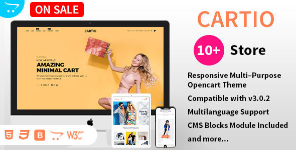 Cartio - Multi-Purpose Responsive Opencart Theme