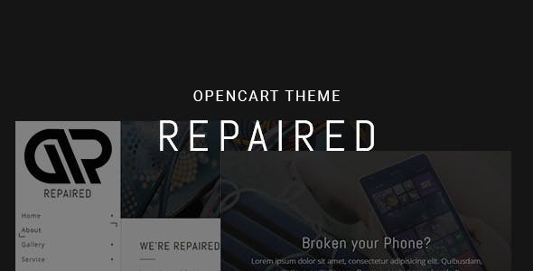 RepairEd — Digital Repair & Shop OpenCart Theme