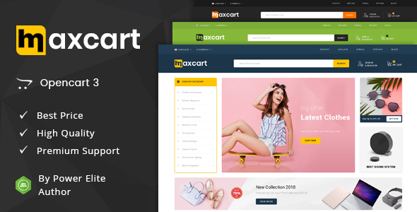 Maxcart - Multipurpose OpenCart 3 Theme