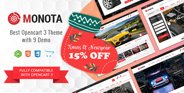 Monota - Auto Parts, Tools, Equipments and Accessories Store Opencart Theme