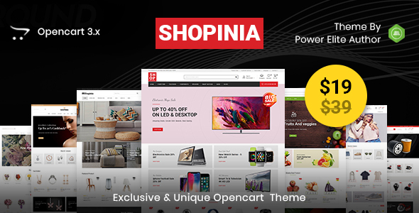 Shopinia - Multipurpose OpenCart 3 Theme