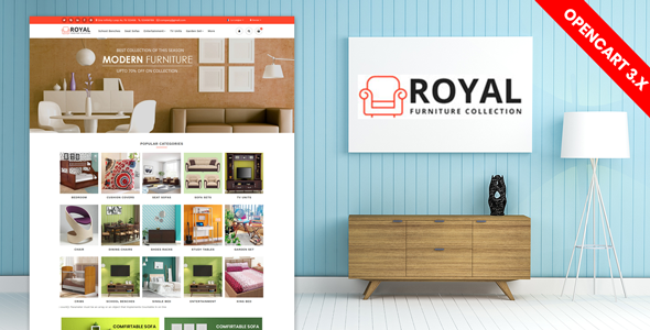Royal Furniture Responsive Website Template