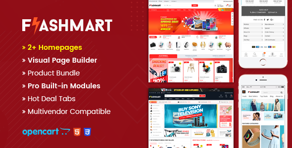 FlashMart - Multipurpose Supermarket OpenCart 3 Theme