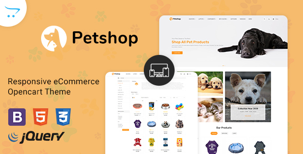 Pestore - Responsive Food Pet Store OpenCart 3 Theme