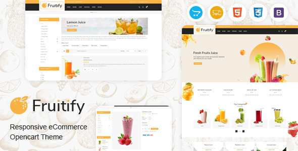 Fruitify - Juice OpenCart Theme