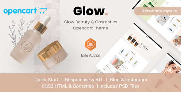 Glow - Beauty & Cosmetics Opencart Theme