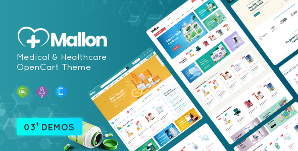 MallOn - Super Fast Medical & Healthcare Stores OpenCart Theme